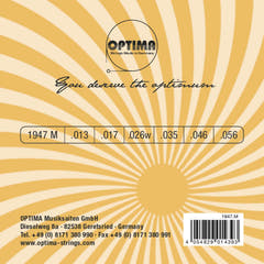 Optima Saiten für E-Gitarre Jazz Swing Chrom Round Wound - Set (1947M)