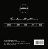 Optima E-Bass Saiten Gold Strings Round Wound long scale - Set 4-saitig light (2199L)