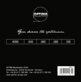 Optima E-Bass Saiten Chrome Strings Flat Wound medium scale - Set (4099M)