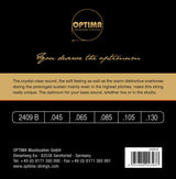 Optima E-Bass Saiten Einzigartige Studio-Gold-Saiten - 5-str. long sc. (2409B)