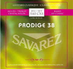 Savarez Saiten für klassische Gitarren Prodige 38 Kindergitarren - 1/8-1/2 Nylon (540CXS)