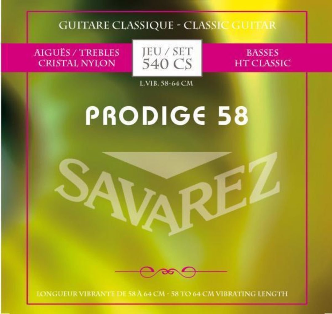 Savarez Saiten für klassische Gitarren Prodige 38 Kindergitarren - 3/4-7/8 Nylon (540 CS)