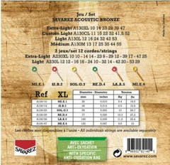 Savarez A130XL Bronze Westerngitarrensaiten, extra light .010 bis .047