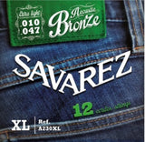 Savarez Strings for Acoustic Guitar Acoustic – 12-str. Ex-Light .010 (A230XL)
