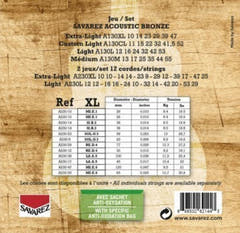 Savarez Strings for Acoustic Guitar Acoustic – 12-str. Ex-Light .010 (A230XL)