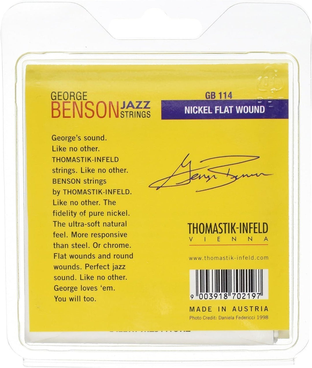 Thomastik-Infeld Saiten für E-Gitarre George Benson Jazz Gitarren - Set heavy flachgewickelt (GB114)
