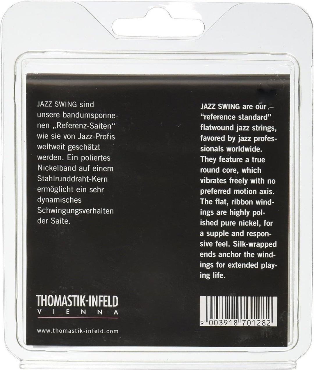 Thomastik-Infeld Saiten für E-Gitarre Jazz Swing Serie Nickel Flat Wound - Set 011 flatwound (JS111)