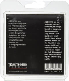 Thomastik-Infeld Saiten für E-Gitarre Jazz Swing Serie Nickel Flat Wound - Set 013 flatwound (JS113)