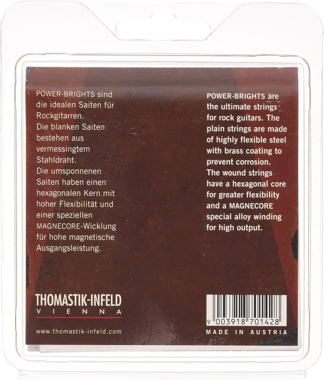 Thomastik-Infeld Saiten für E-Gitarre Power Brights Serie - Satz 011 (PB111)