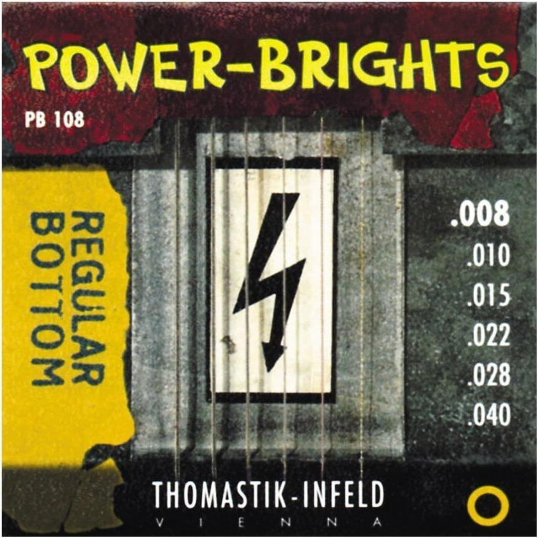 Thomastik-Infeld Saiten für E-Gitarre Power Brights Serie - Set 008 (PB108)