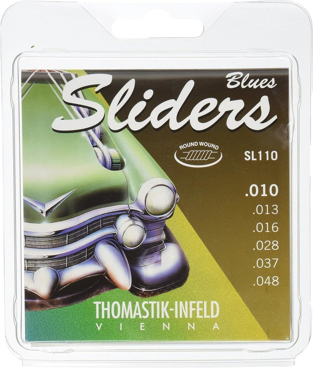 Thomastik-Infeld Saiten für E-Gitarre Sliders Blues Serie - Satz 010 medium (SL110)