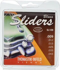 Thomastik-Infeld Saiten für E-Gitarre Sliders Blues Serie - Satz 009 light (SL109)