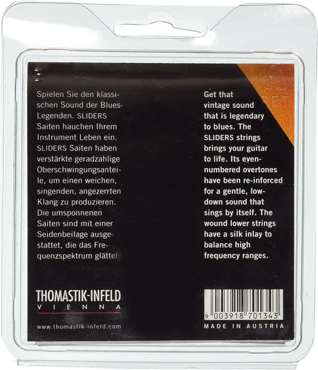 Thomastik-Infeld Saiten für E-Gitarre Sliders Blues Serie - Satz 009 light (SL109)