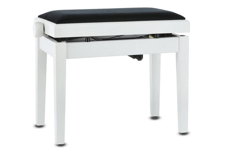 GEWA Klavierbank Deluxe Autolift - White matt