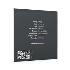 Thomastik-Infeld Saiten für Viola DOMINANT PRO - D Synthetischer Kern, Chrom (DP22)