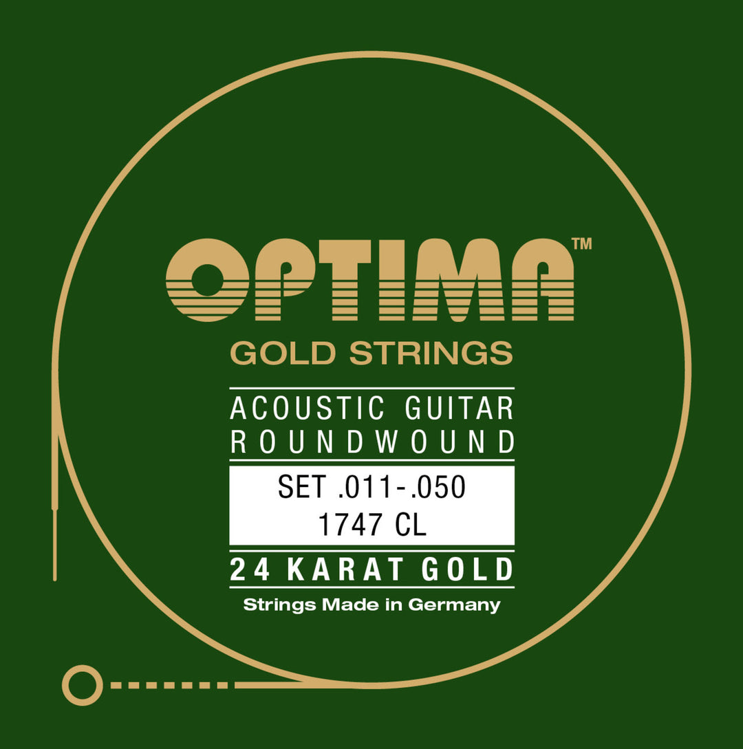 Optima Saiten für Akustik Gitarren Gold Saiten - Set (1747CL)