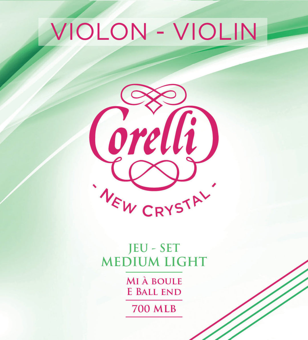 Corelli Geigen Saiten New Crystal - Medium-light (700MLB)