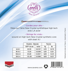 Corelli Saiten für Viola New Crystal - Medium (730MB)