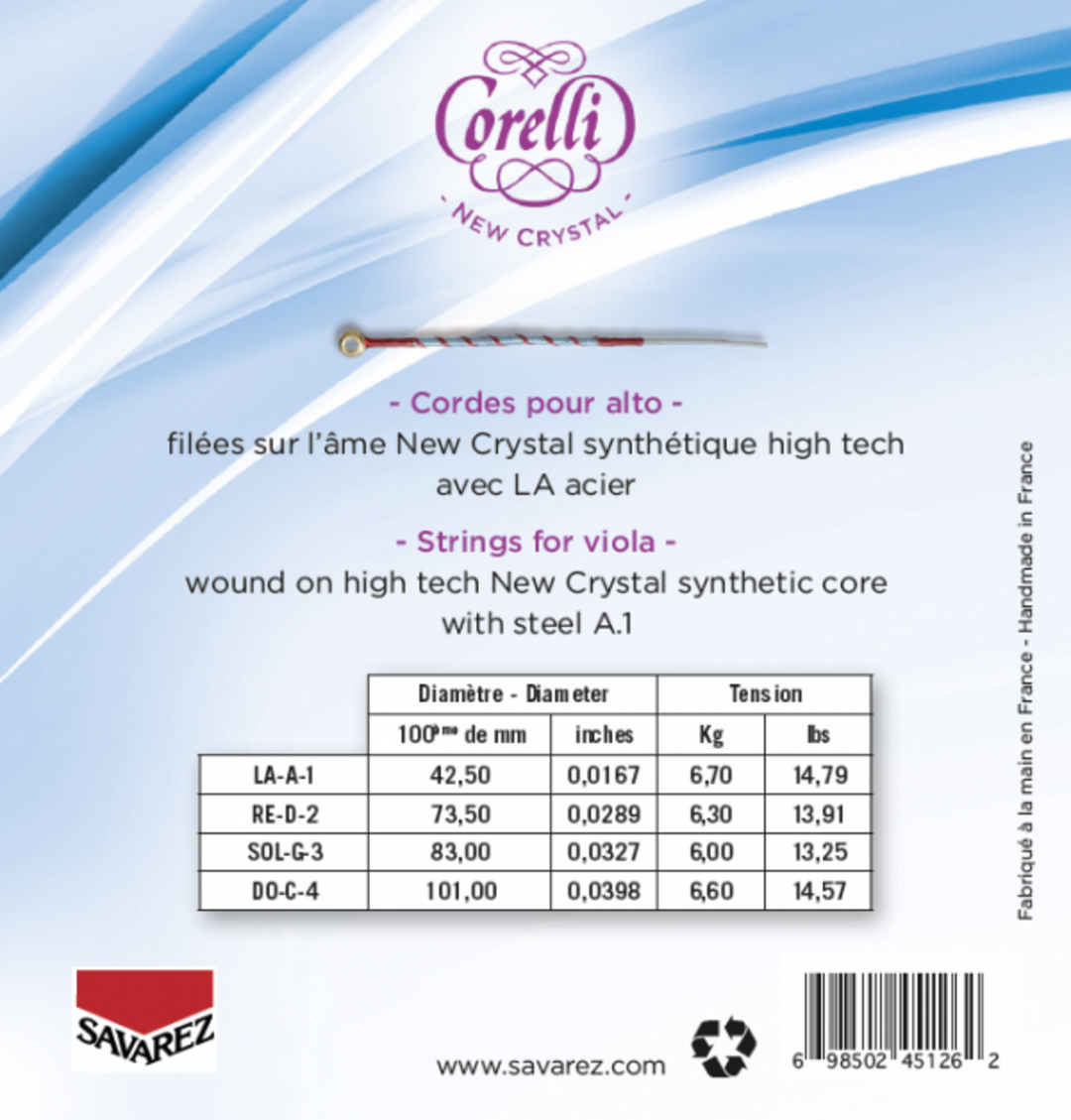 Corelli Saiten für Viola New Crystal - Medium (730MB)