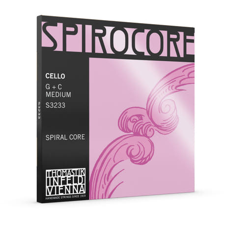 Thomastik-Infeld Cello Saiten Spirocore spiral core - Set G+C tungsten medium (S3233)