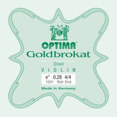 Optima Goldbrokat E-Saite für 4/4-Geige, 0,28 mm, Kugel