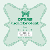 Optima Goldbrokat E-Saite für 4/4-Geige, 0,28 mm, Kugel