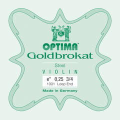 Optima Goldbrokat E-Saite 3/4-Violine, 0,25 mm, Schlaufe