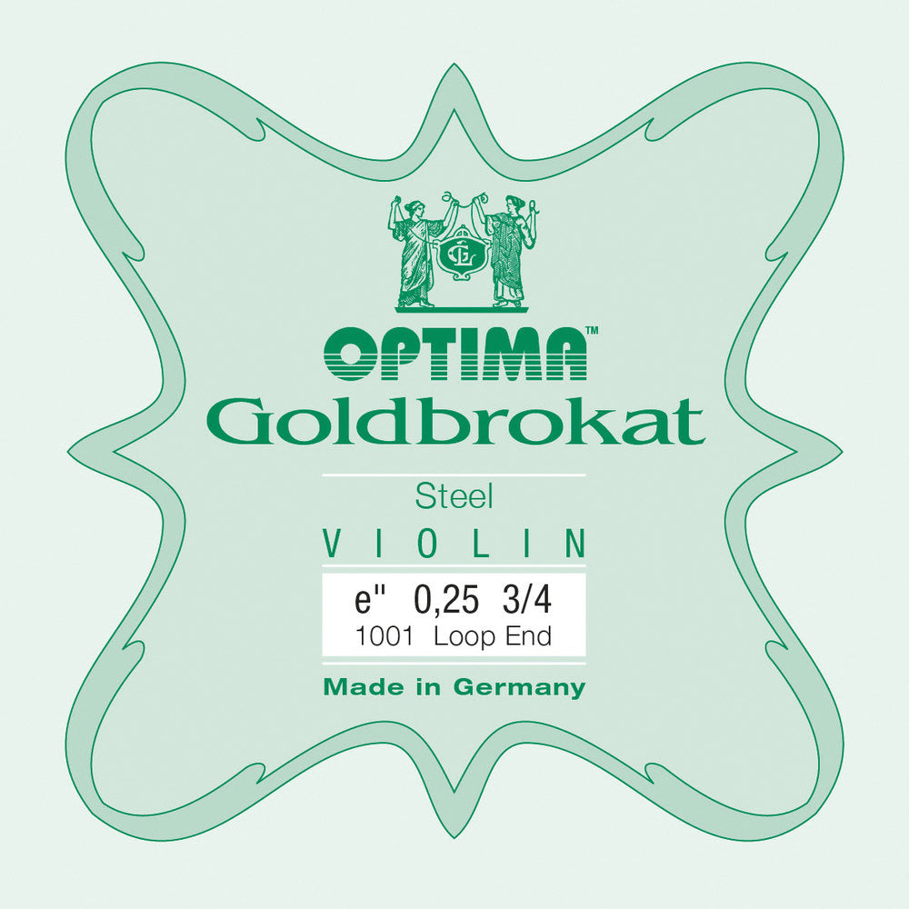 Optima Goldbrokat E-Saite 3/4-Violine, 0,25 mm, Schlaufe