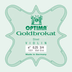 Optima Goldbrokat E-Saite für 3/4-Geige, 0,25 mm, Kugel