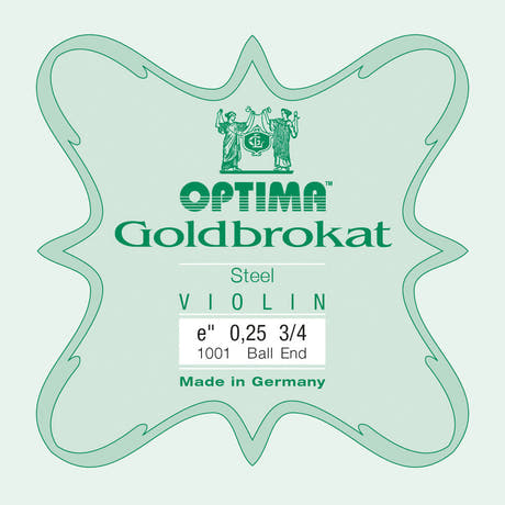 Optima Goldbrokat E-Saite für 3/4-Geige, 0,25 mm, Kugel
