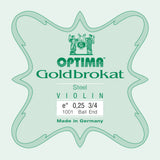 Optima Goldbrokat E-Saite für 3/4-Geige, 0,25 mm, Kugel