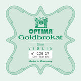 Optima Goldbrokat E-Saite 3/4-Geige, 0,26 mm, Kugel