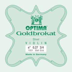 Optima Goldbrokat E-Saite 3/4-Geige, 0,27 mm, Kugel