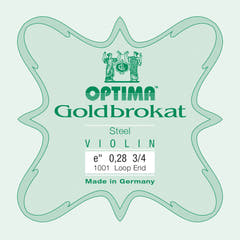Optima Goldbrokat E-Saite 3/4-Geige, 0,28 mm, Schlaufe