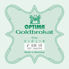 Optima Goldbrokat E-Saite 1/2-Geige, 0,25 mm, Schlaufe