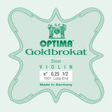 Optima Goldbrokat E-Saite 1/2-Geige, 0,25 mm, Schlaufe