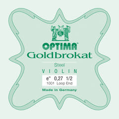 Optima Goldbrokat E-Saite 1/2-Geige, 0,27 mm, Schlaufe