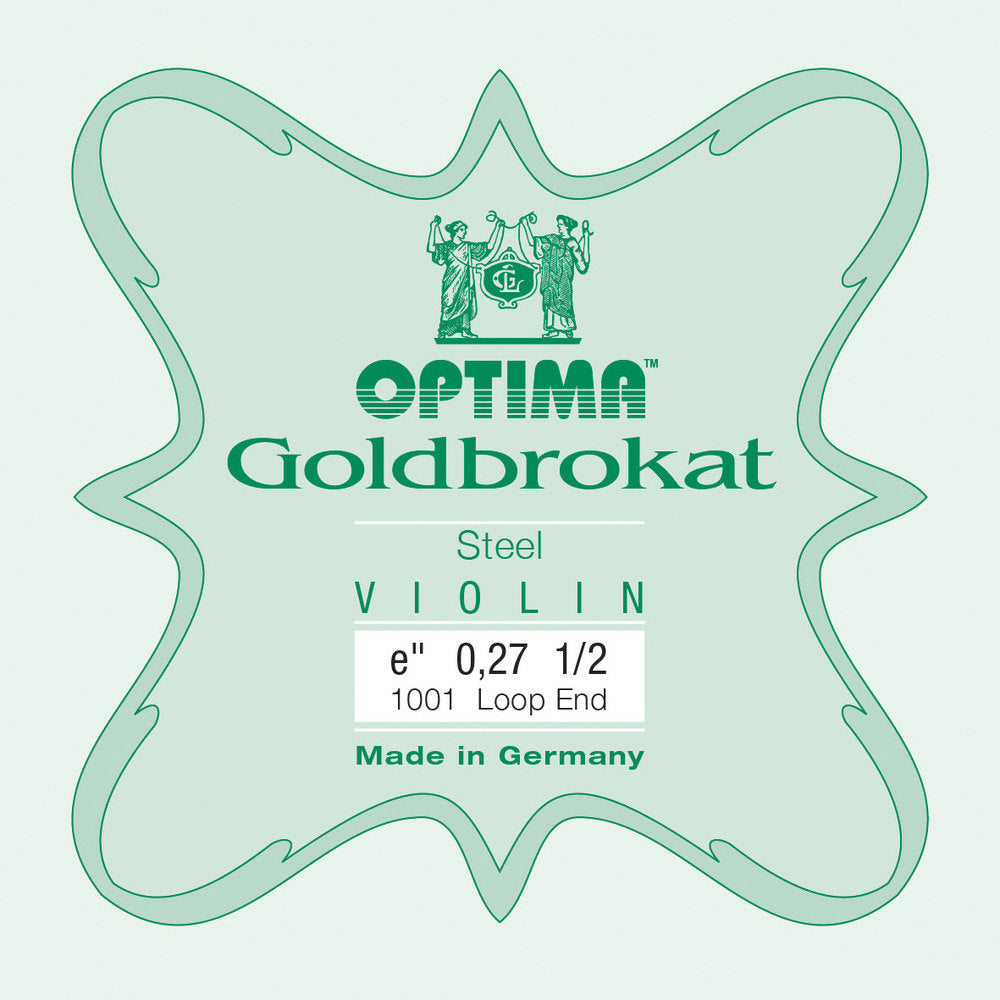 Optima Goldbrokat E-Saite 1/2-Geige, 0,27 mm, Schlaufe