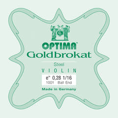 Optima Goldbrokat E-Saite für 1/16-Geige, 0,28 mm, Kugel
