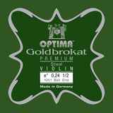 Optima Goldbrokat Premium E-Saite für 1/2-geigen, 0,24 mm, Kugel