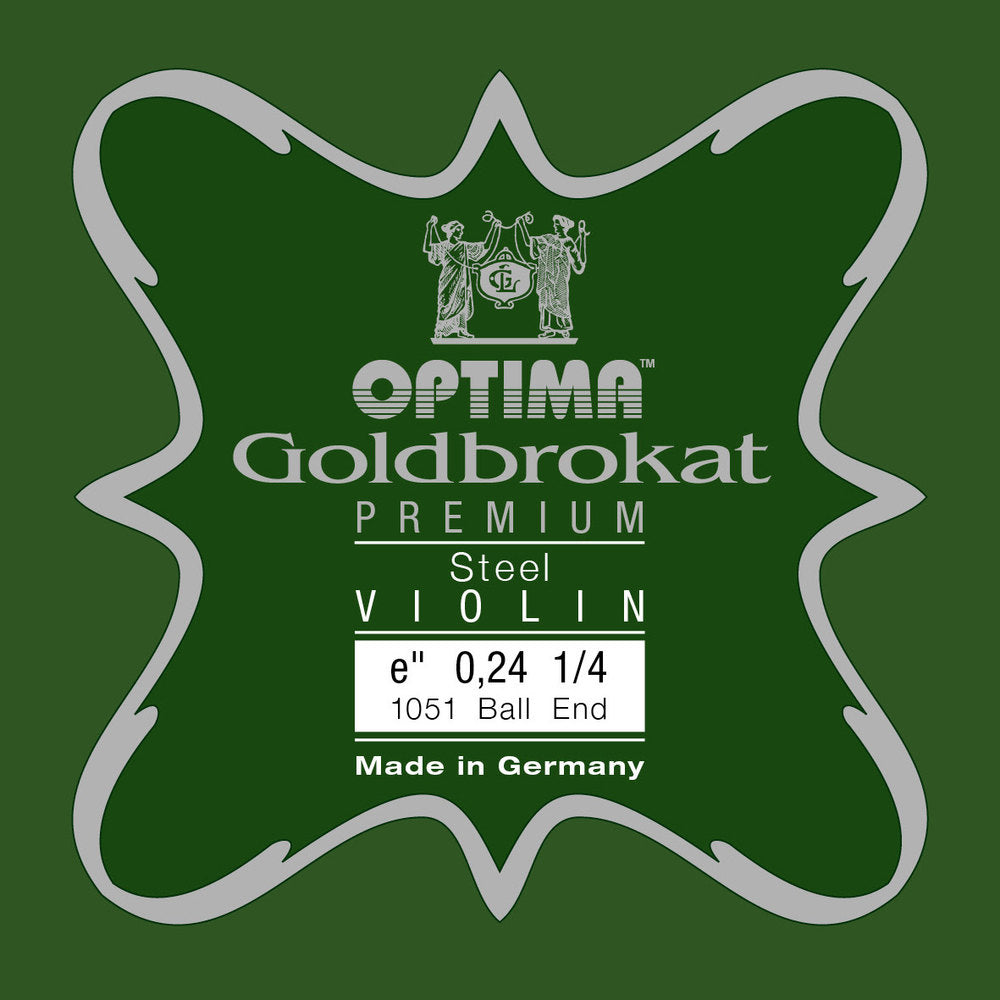 Optima Goldbrokat Premium E-Saite 1/4-geigen, 0,24 mm, Kugel
