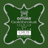 Optima Goldbrokat Premium E-Saite 1/16-Violine, 0,25 mm, Schlaufe