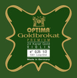Optima Goldbrokat 24K Gold E-Saite 1/2-Geigen, 0,25 mm, Schlaufe