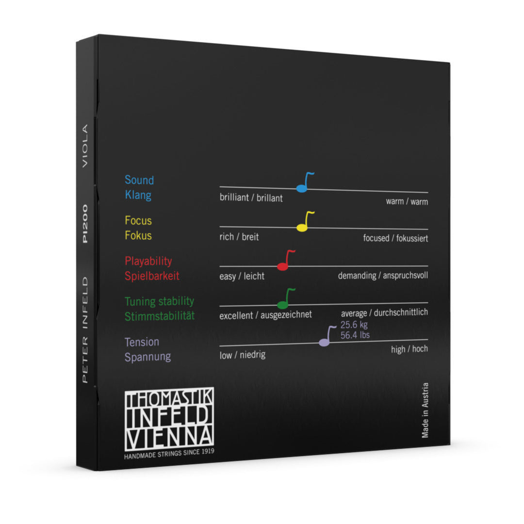 Thomastik-Infeld Saiten Für Viola Peter Infeld Synthetischer Kern - Set medium (PI200)