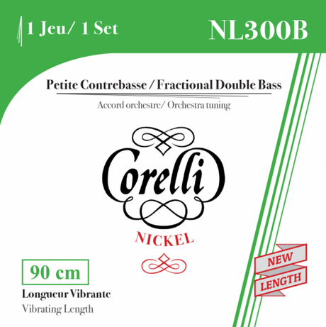 Corelli Kontrabasssaiten Fractional - kleine Mensur - E 1/4 (304B)