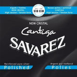Savarez Saiten für klassische Gitarren New Cristal Cantiga - Satz high, geschliffen (510CJH)