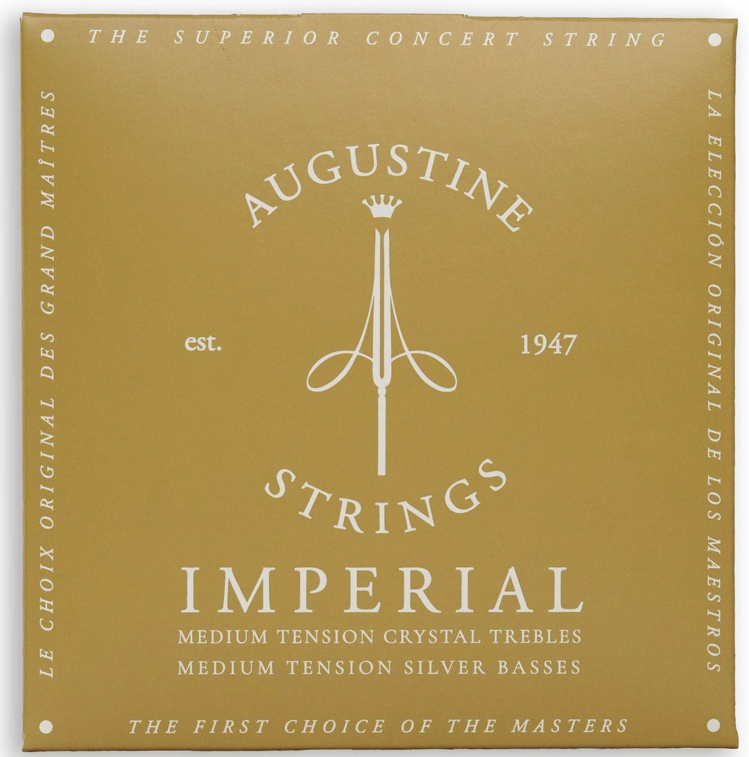 Augustine Saiten für klassische Gitarren Imperial Crystal Nylon medium - Set Imperial Black (medium/niedrig)