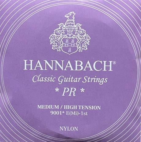 Hannabach 900 E1 Diskantsaite, klassische gitarren, medium/hohe Spannung