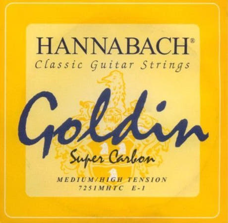 Hannabach 725 E1 Diskantsaite, klassische gitarren, medium/hohe Spannung