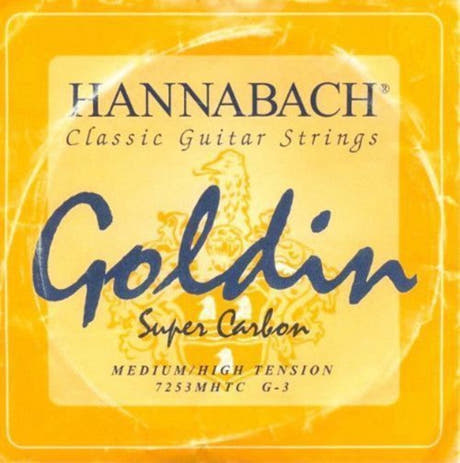 Hannabach 725 G3 Diskantsaite, klassische gitarren, medium/hoch tension